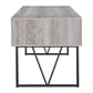 Writing Desk-4 Drawer, Driftwood Gray  By Benzara | Desks |  Modishstore  - 4
