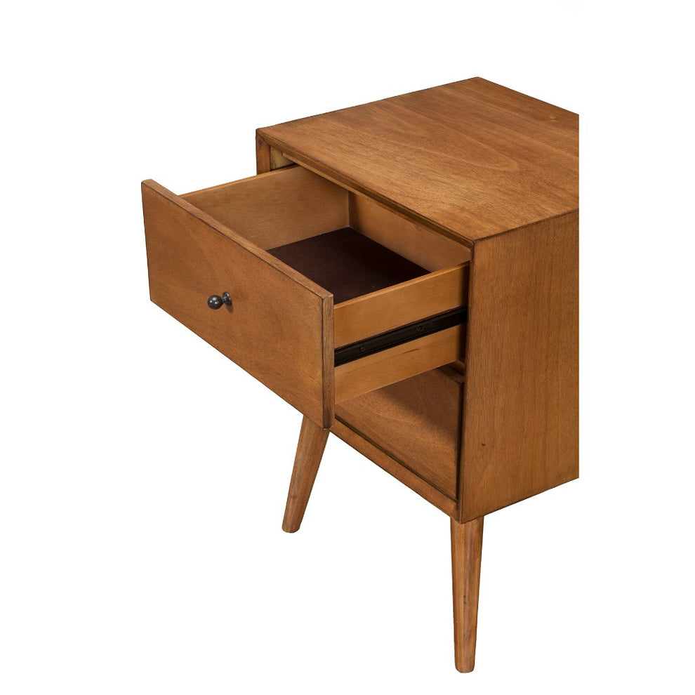 Mahogany Wood Nightstand By Benzara | Nightstands |  Modishstore  - 3
