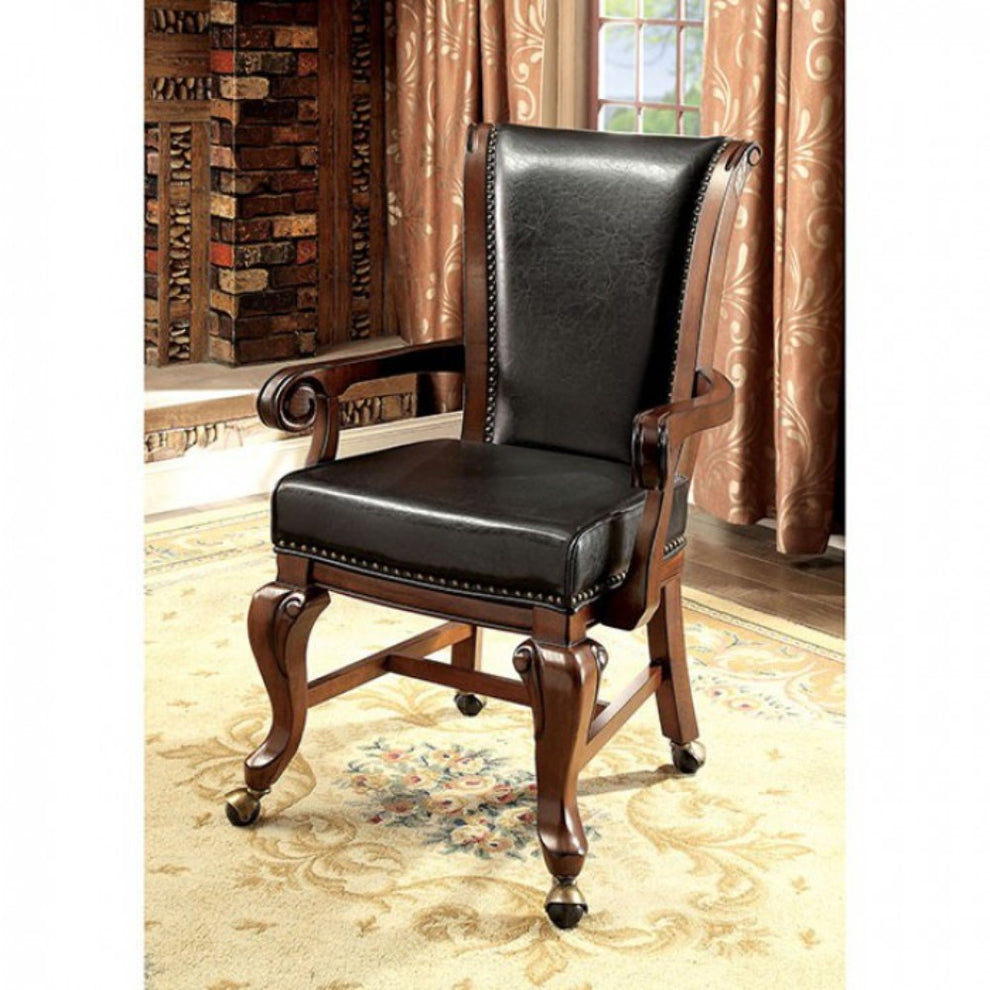 Contemporary Arm Chair, Brown Pack Of 2  By Benzara | Armchairs |  Modishstore  - 3