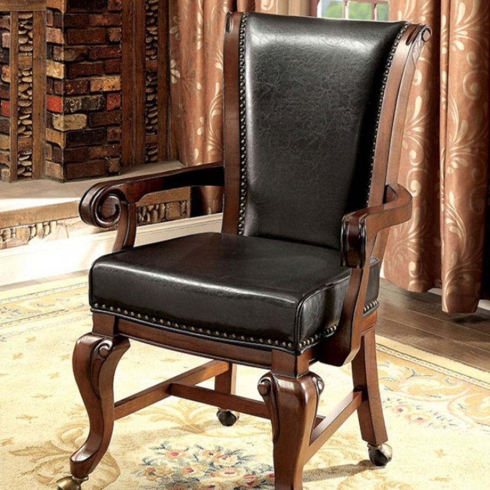 Contemporary Arm Chair, Brown Pack Of 2  By Benzara | Armchairs |  Modishstore  - 2