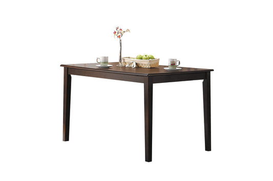 Wooden Dining Table With Tapered Legs, Espresso Brown By Benzara | Dining Tables | Modishstore
