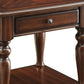 Wooden End Table With 1 Drawer And 1 Bottom Shelf, Walnut Brown By Benzara | End Tables | Modishstore - 5