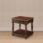 Wooden End Table With 1 Drawer And 1 Bottom Shelf, Walnut Brown By Benzara | End Tables | Modishstore