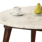 Wood Base Coffee Table With Marble Top, Walnut Brown By Benzara | Coffee Tables |  Modishstore  - 3