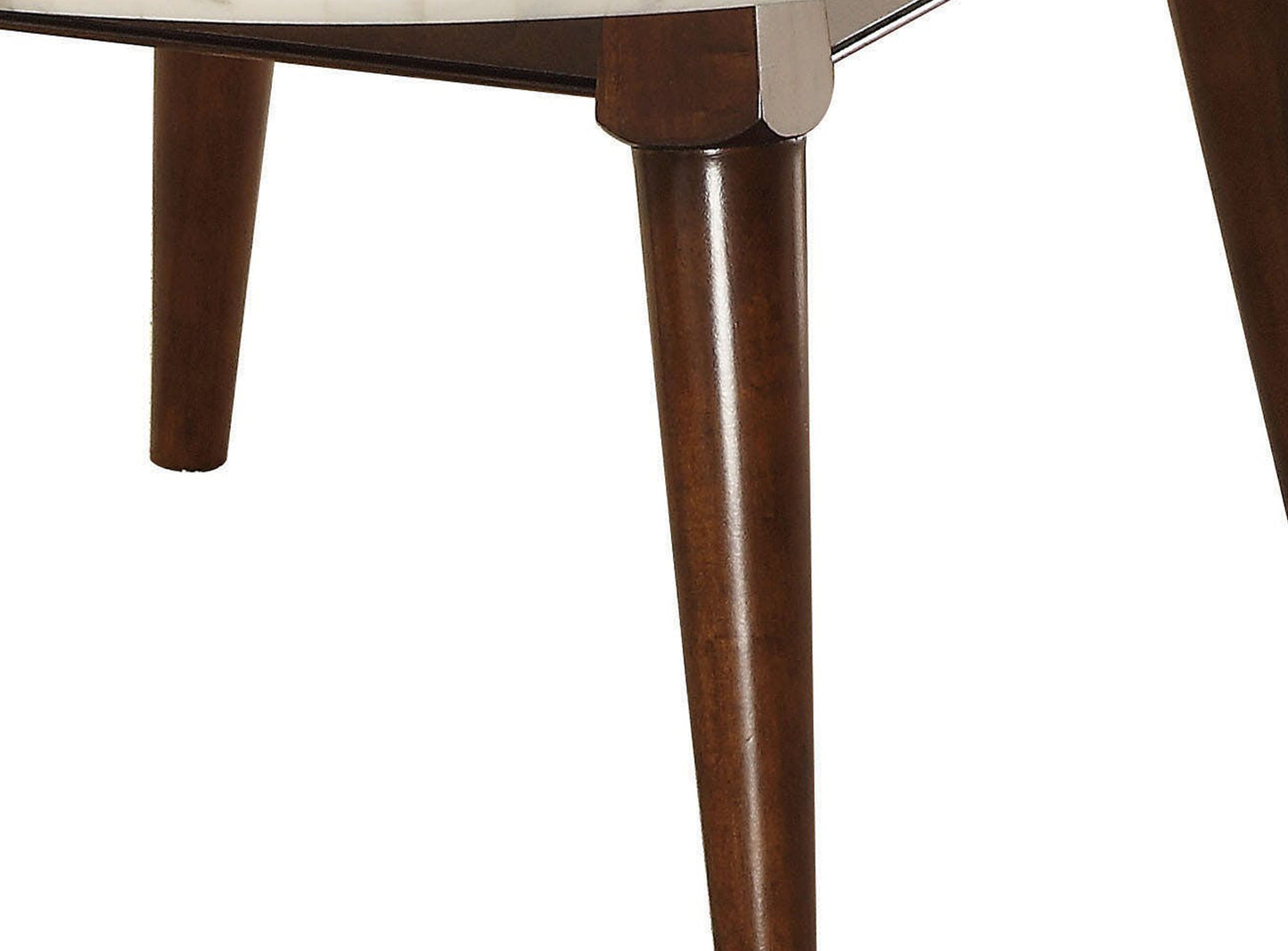 Wood Base Coffee Table With Marble Top, Walnut Brown By Benzara | Coffee Tables |  Modishstore  - 5