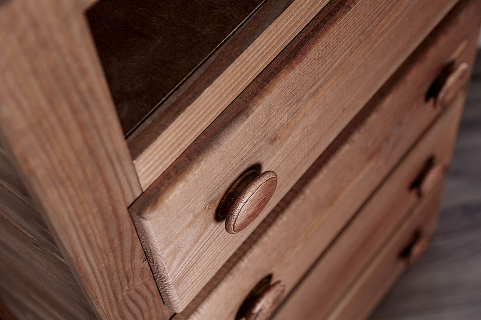 Wooden 4 Drawers Media Chest With 1 Top Shelf In Mahogany Finish, Brown By Benzara | Drawers |  Modishstore  - 4