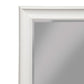 Full Length Leaner Mirror With A Rectangular Polystyrene Frame, White By Benzara | Mirrors |  Modishstore  - 4