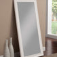 Full Length Leaner Mirror With A Rectangular Polystyrene Frame, White By Benzara | Mirrors |  Modishstore 