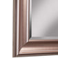 Full Length Leaner Mirror With A Rectangular Polystyrene Frame, Rose Gold By Benzara | Mirrors |  Modishstore  - 4