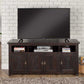 Wooden Tv Stand With 3 Shelves And Cabinets, Espresso Brown  By Benzara | TV Stands |  Modishstore 