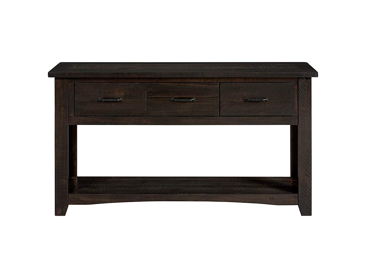 Wooden Console Table With Three Drawers, Espresso Brown  By Benzara | Console Tables |  Modishstore  - 2