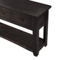 Wooden Console Table With Three Drawers, Espresso Brown  By Benzara | Console Tables |  Modishstore  - 4