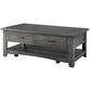Wooden Coffee Table With Two Spacious Drawers, Gray By Benzara | Coffee Tables | Modishstore