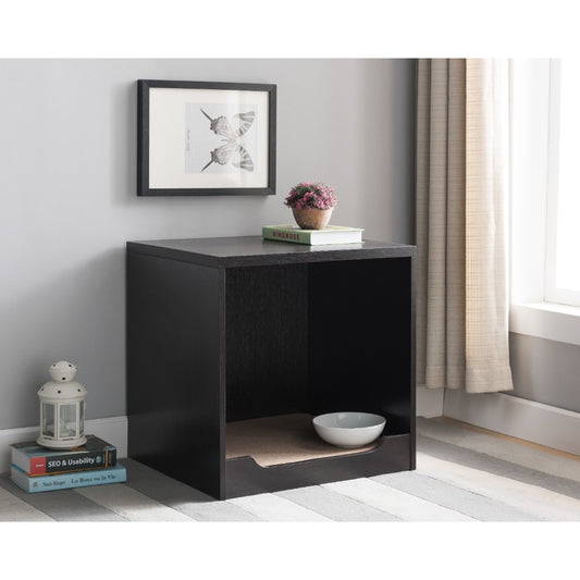 Wooden Pet End Table, Red Cocoa Brown  By Benzara | End Tables |  Modishstore 