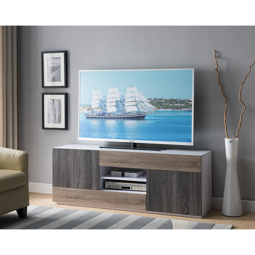 Three Tone Wooden Tv Stand, Multicolor  By Benzara | TV Stands |  Modishstore 
