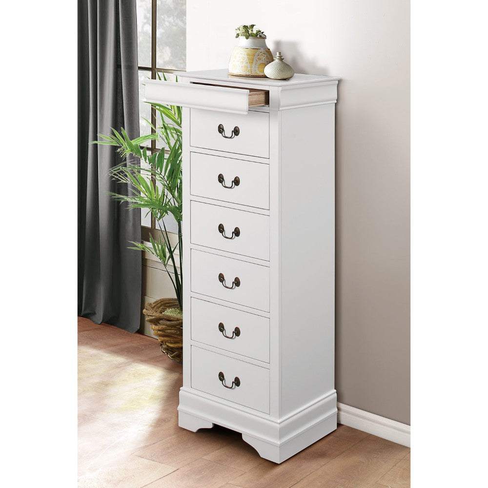 Wooden Six Drawer Lingerie Chest, Grey  By Benzara | Drawers |  Modishstore 