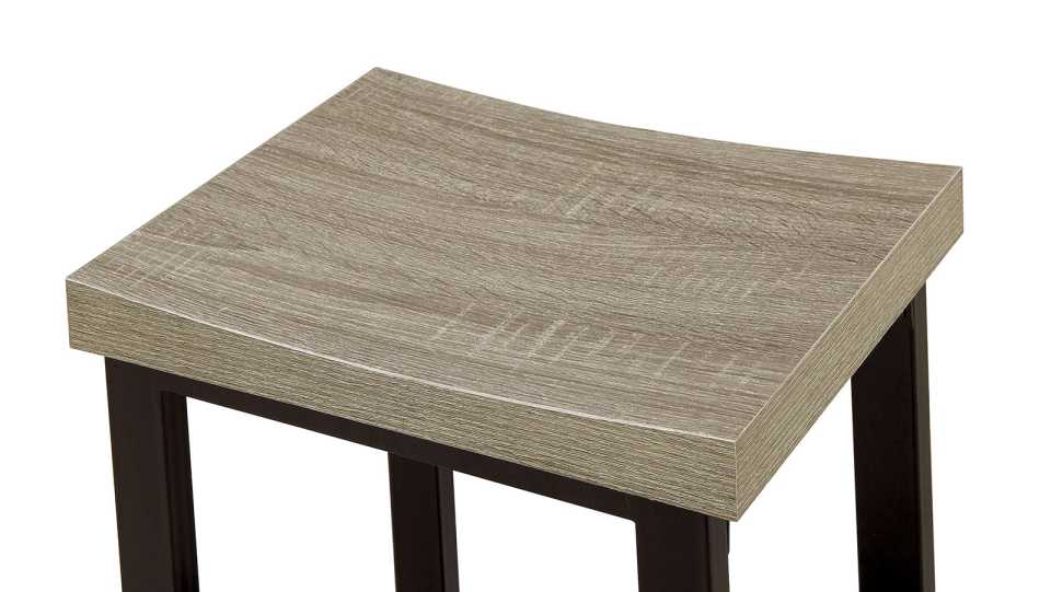 5-Piece Wooden Counter Height Table Set In Natural Brown And Black  By Benzara | Dining Tables |  Modishstore  - 2