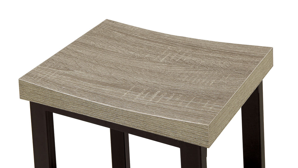 5-Piece Wooden Counter Height Table Set In Natural Brown And Black  By Benzara | Dining Tables |  Modishstore  - 4