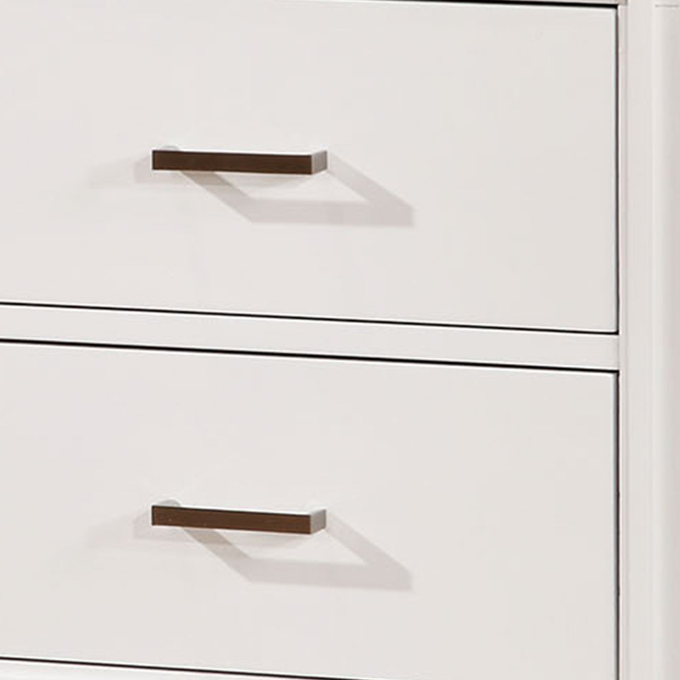Transitional Solid Wood Night Stand With Drawers, White By Benzara | Nightstands |  Modishstore  - 3