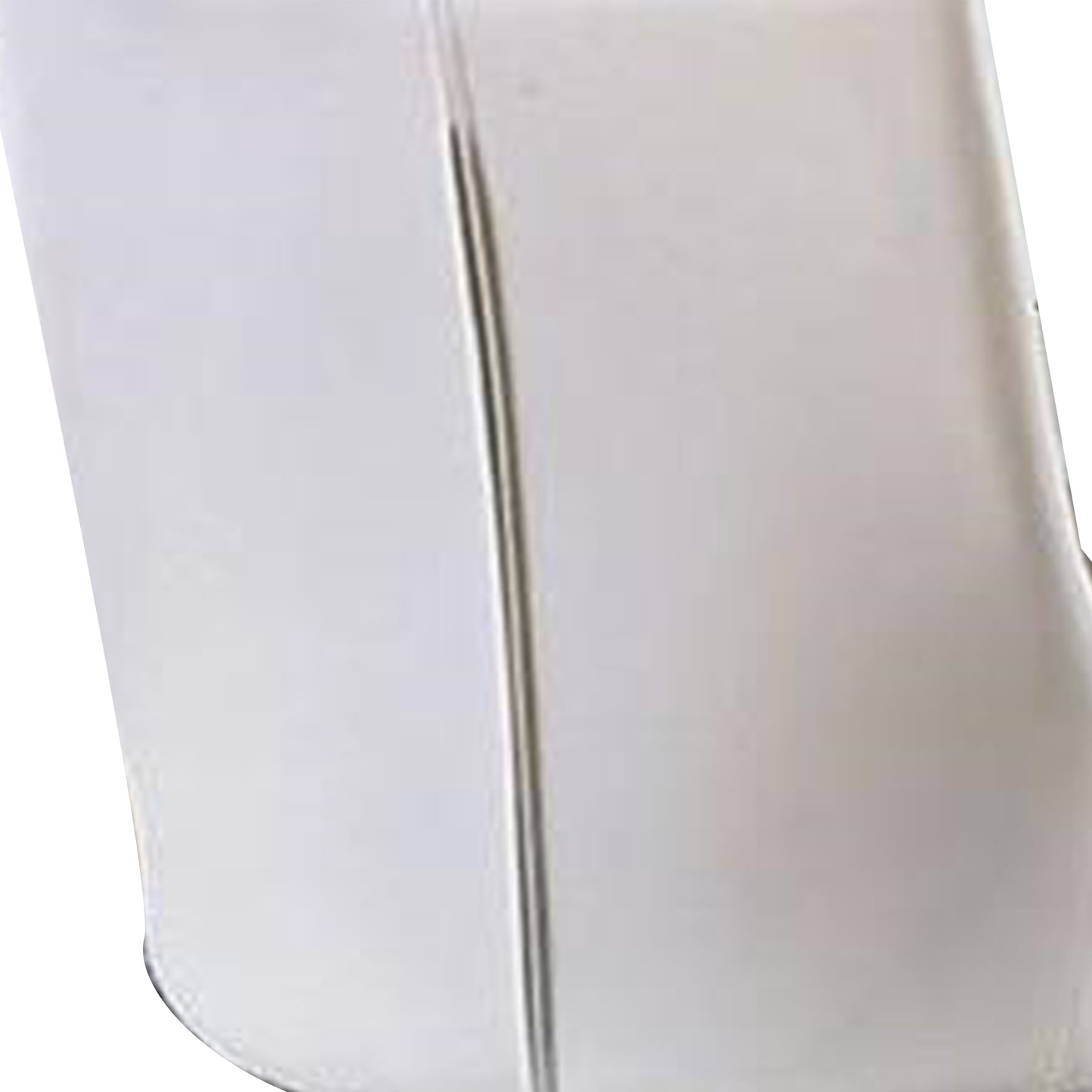 Leatherette Upholstered Metal Side Chair With Tapered Legs, Pack Of Two, White And Silver  By Benzara | Side Chairs |  Modishstore  - 4