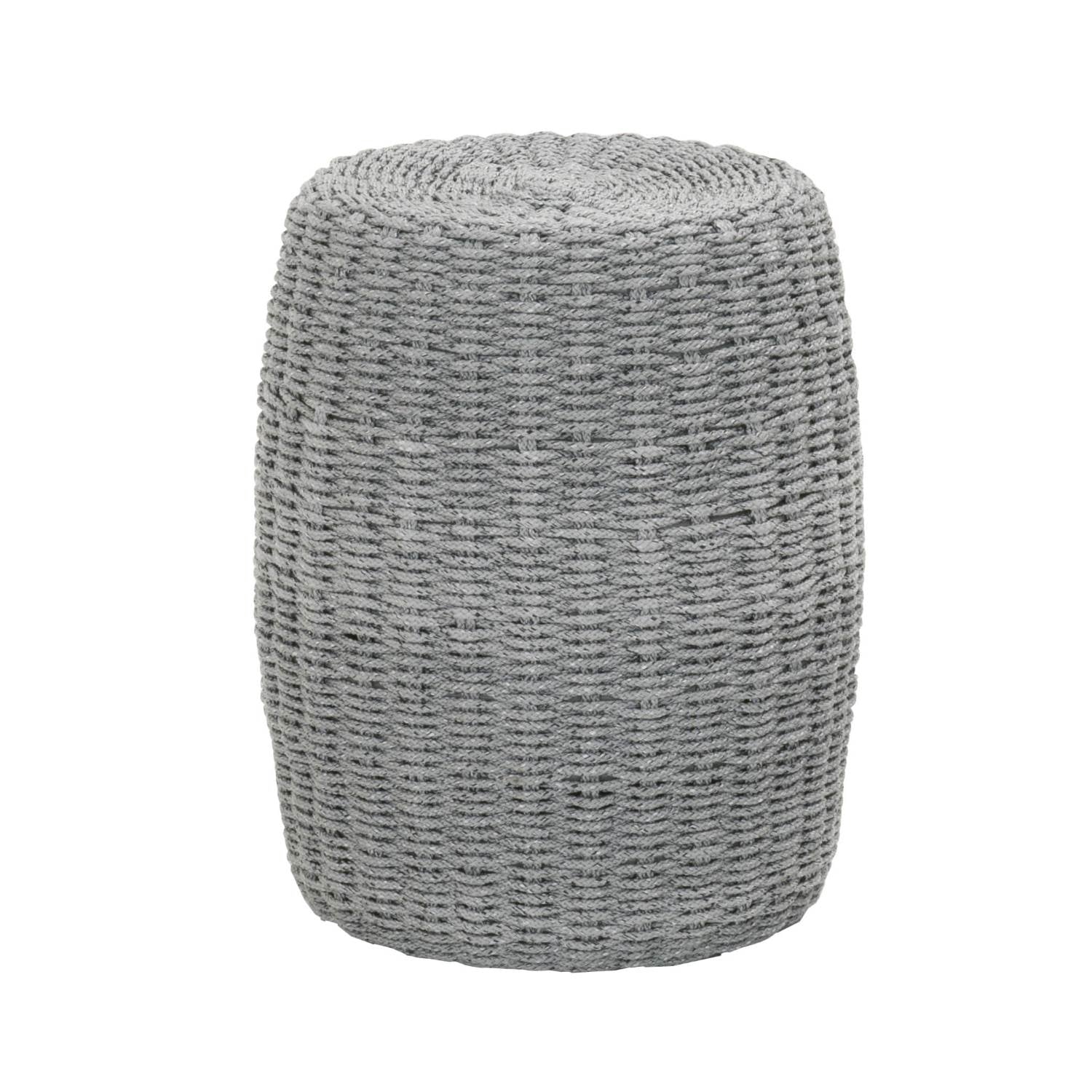 Intricate Rope Weave Design Accent Table, Gray  By Benzara | Accent Tables |  Modishstore 