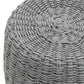 Intricate Rope Weave Design Accent Table, Gray  By Benzara | Accent Tables |  Modishstore  - 2
