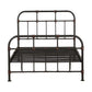Industrial Pipe Detailed Metal Full Size Bed, Sandy Gray By Benzara | Beds |  Modishstore  - 3