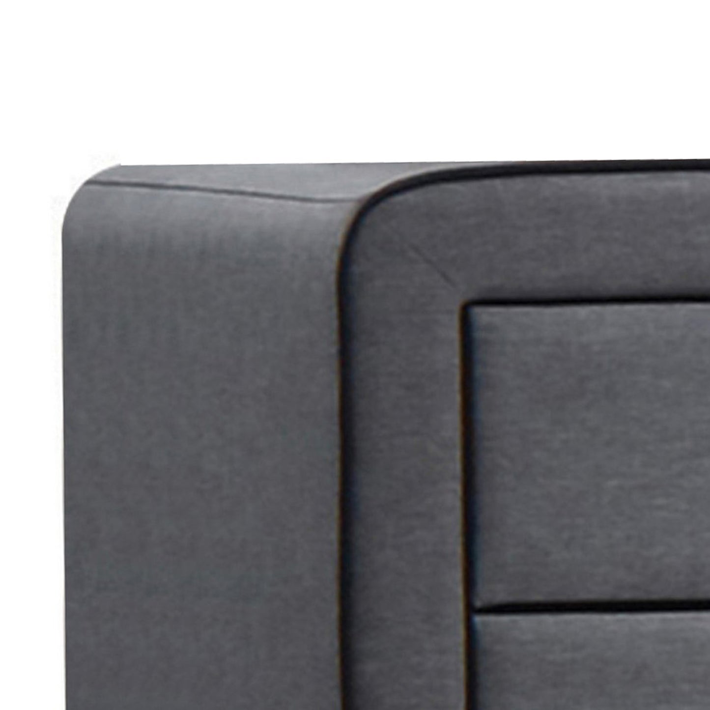 Transitional Style Wood And Fabric Upholstery Nightstand With 2 Drawers, Gray By Benzara | Nightstands |  Modishstore  - 2