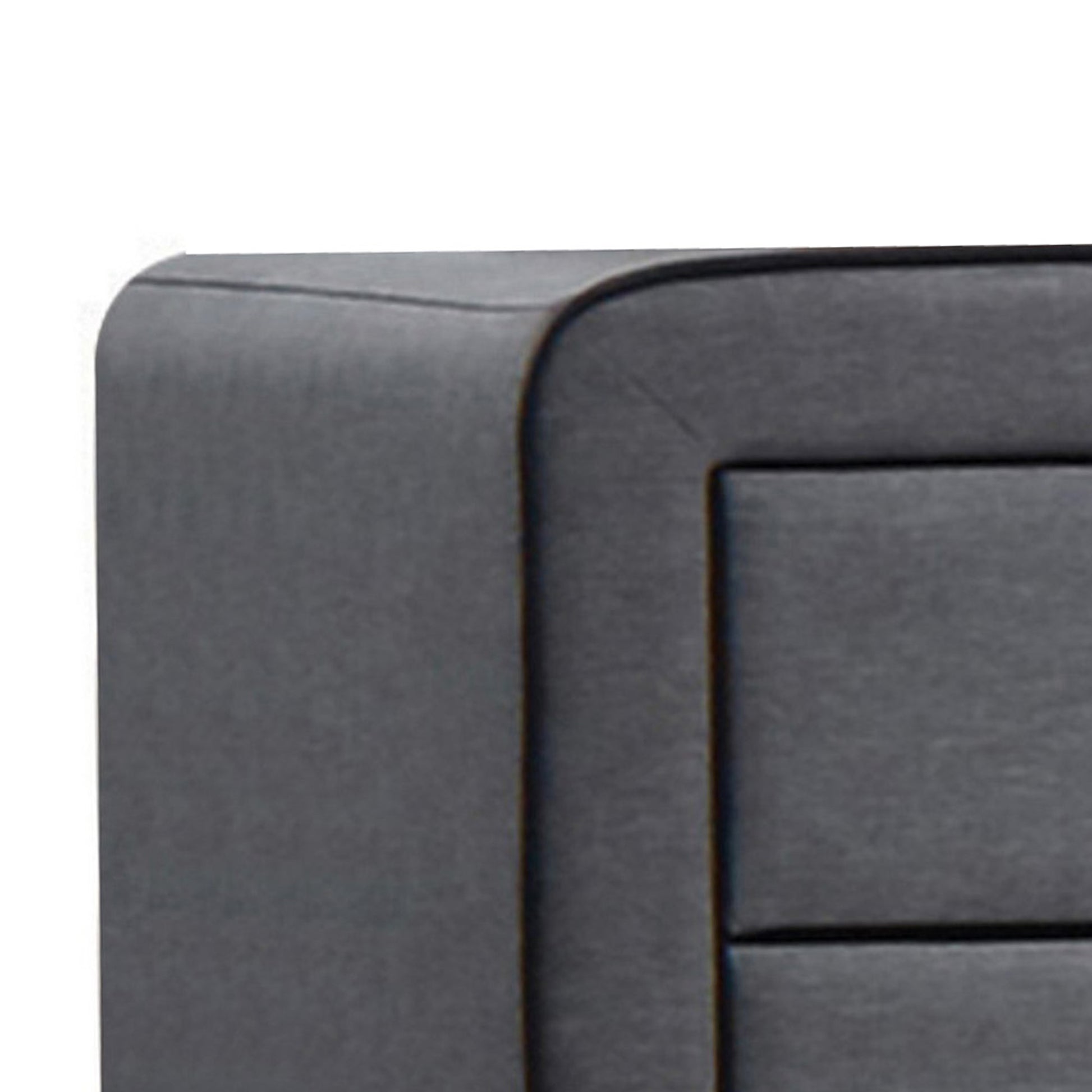 Transitional Style Wood And Fabric Upholstery Nightstand With 2 Drawers, Gray By Benzara | Nightstands |  Modishstore  - 2