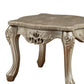 Marble Top Wooden End Table With Queen Anne Style Legs, Champagne Gold By Benzara | End Tables |  Modishstore  - 4