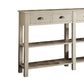 35 Inch Wooden Console Table With 4 Drawers And 2 Shelves, Cream By Benzara | Console Tables |  Modishstore  - 2