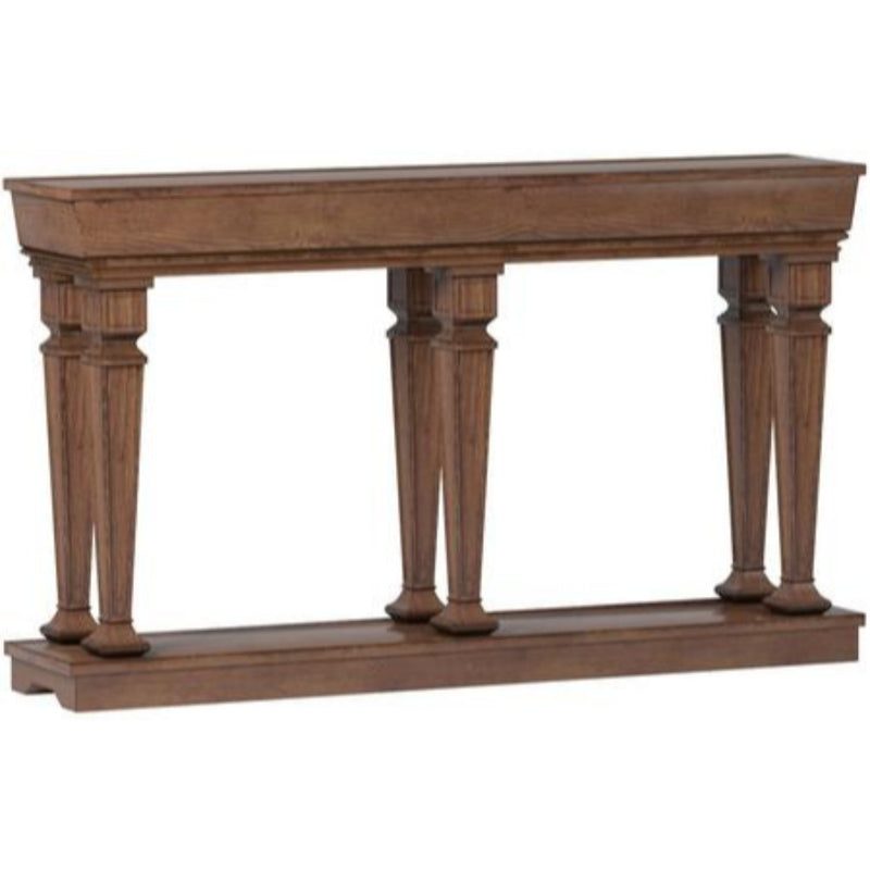 Wooden Console Table With One Bottom Shelf, Oak Brown By Benzara | Console Tables |  Modishstore 