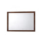 Mid Century Modern Wooden Frame Mirror In Rectangular Shape, Walnut By Benzara | Mirrors |  Modishstore  - 2
