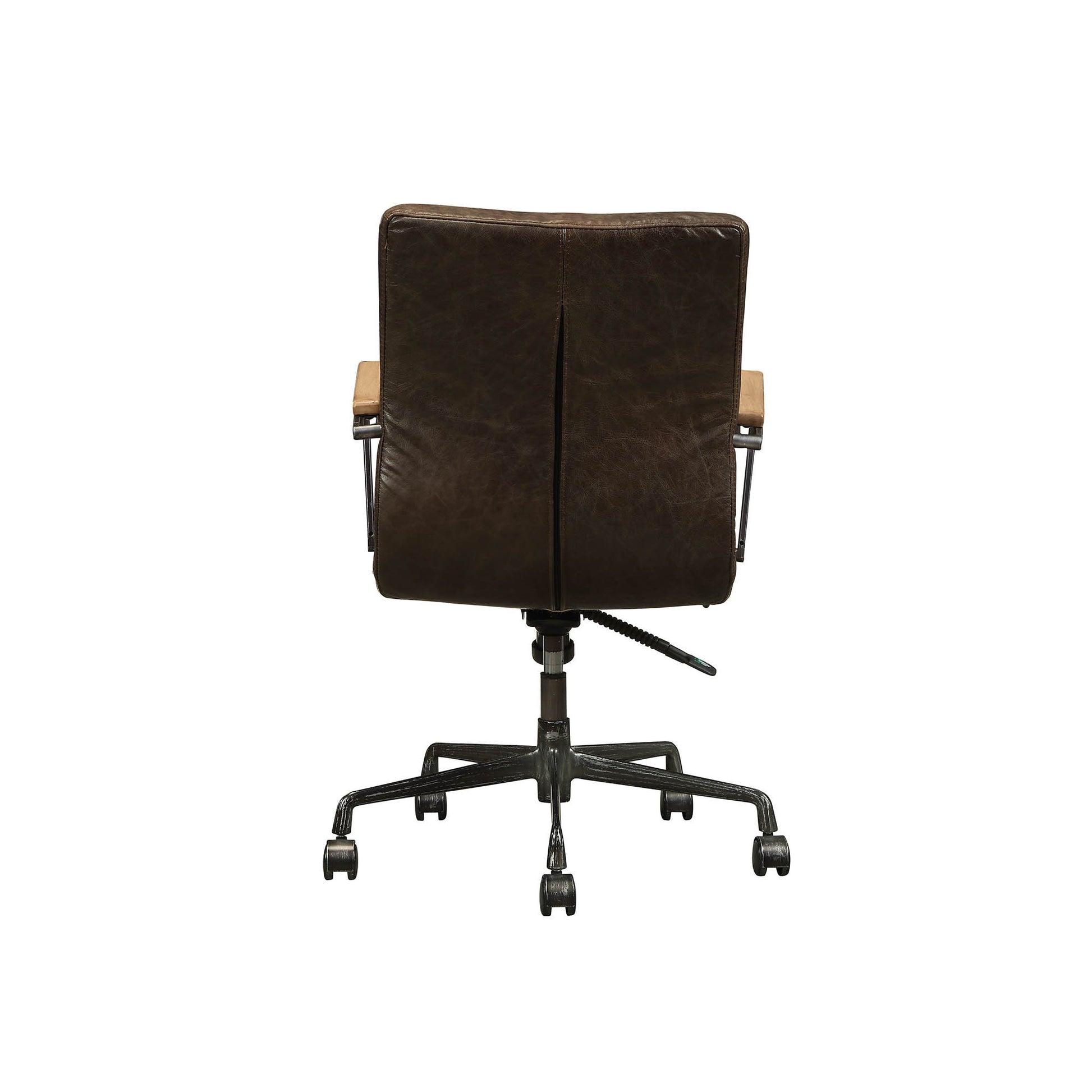 Leatherette Swivel Adjustable Executive Office Chair, Brown By Benzara | Office Chairs |  Modishstore  - 5