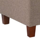 Textured Fabric Upholstered Tufted Wooden Bench With Hinged Storage, Brown By Benzara | Benches |  Modishstore  - 2