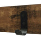 Metal And Wood Coat Rack With Nine Hooks And Storage Shelves, Brown And Black By Benzara | Coat Racks |  Modishstore  - 2