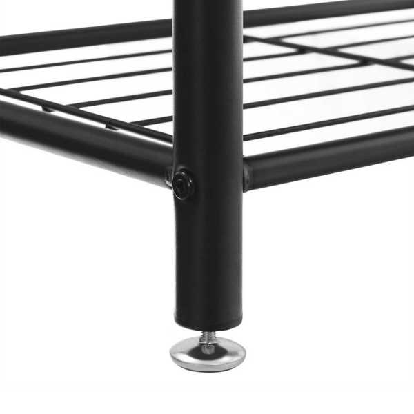 Metal And Wood Coat Rack With Nine Hooks And Storage Shelves, Brown And Black By Benzara | Coat Racks |  Modishstore  - 3