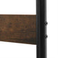 Metal And Wood Coat Rack With Nine Hooks And Storage Shelves, Brown And Black By Benzara | Coat Racks |  Modishstore  - 4