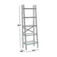 Five Tiered Rustic Wooden Ladder Shelf With Iron Framework, Brown And Black By Benzara | Shelves & Shelving Units |  Modishstore  - 3