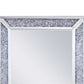 Rectangular Faux Crystal Inlaid Mirrored Walldecor With Wooden Backing, Clear By Benzara | Mirrors |  Modishstore  - 2