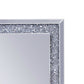 Mirrored Wooden Frame Accent Walldecor With Faux Crystal Inlay, Clear By Benzara | Mirrors |  Modishstore  - 3