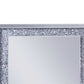 Mirrored Wooden Frame Accent Walldecor With Faux Crystal Inlay, Clear By Benzara | Mirrors |  Modishstore  - 4