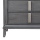 Transitional Style Wooden Media Chest With Two Drawers And One Open Shelf, Gray By Benzara | Cabinets | Modishstore - 5
