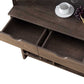 Stylish Wooden Wine Cabinet With Sled Legs And Spacious Storage, Brown By Benzara | Cabinets |  Modishstore  - 3