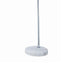 Crystal Accented Tiered Metal Floor Lamp With Marble Base, Silver And White By Benzara | Floor Lamps |  Modishstore  - 3