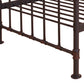 Metal Twin Bed With Pipe Design Structure, Antique Bronze By Benzara | Bedroom Sets |  Modishstore  - 4
