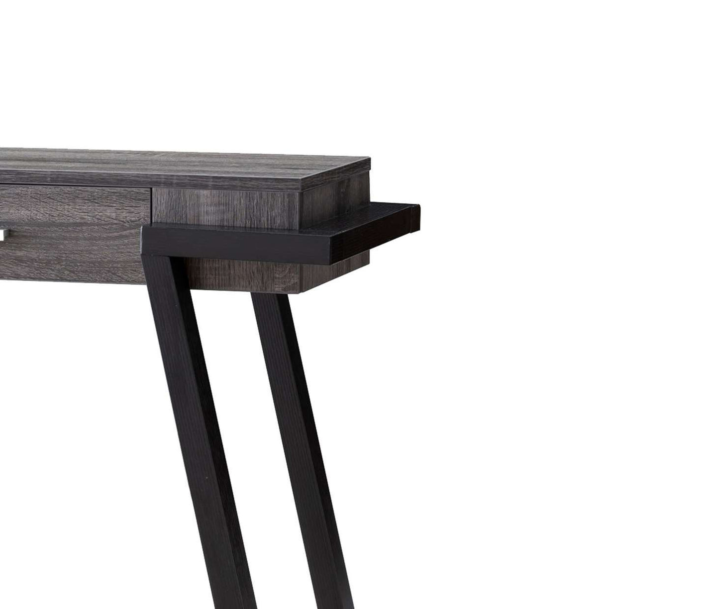 Wooden Console Table With Angled Leg Support And Drawer,Black And Gray By Benzara | Console Tables |  Modishstore  - 5
