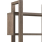 5 Shelf Open Design Wooden Bookcase With Zig Zag Design, Brown By Benzara | Bookcases | Modishstore - 2