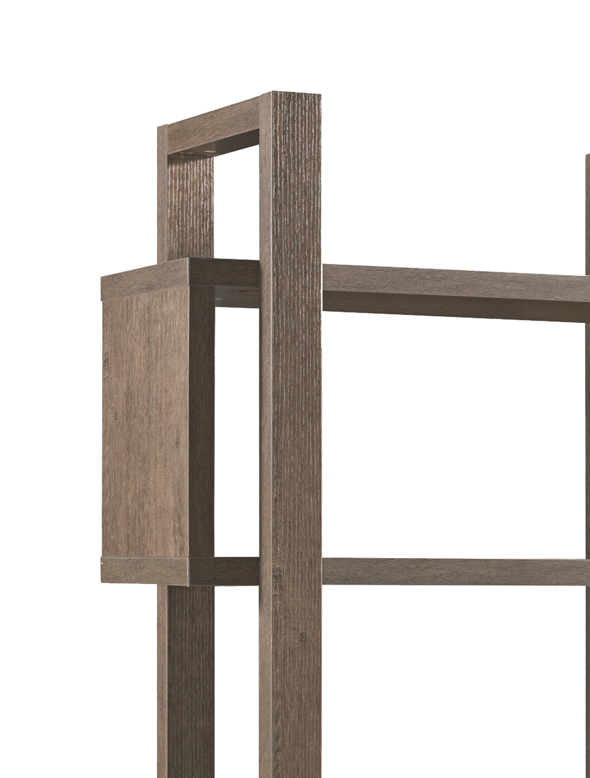 5 Shelf Open Design Wooden Bookcase With Zig Zag Design, Brown By Benzara | Bookcases | Modishstore - 2