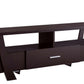 Modern Style Tv Stand With 2 Open Shelves And 2 Side Shelves, Brown By Benzara | Cabinets |  Modishstore 